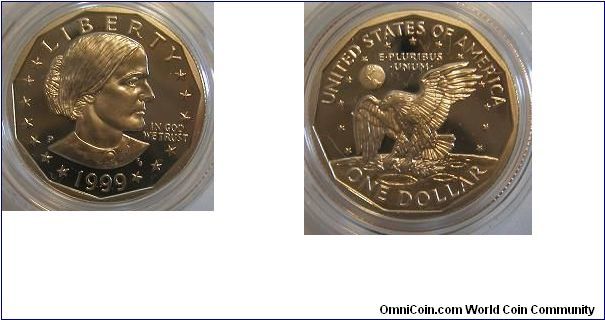 1999-P proof Susan B. Anthony dollar - USA