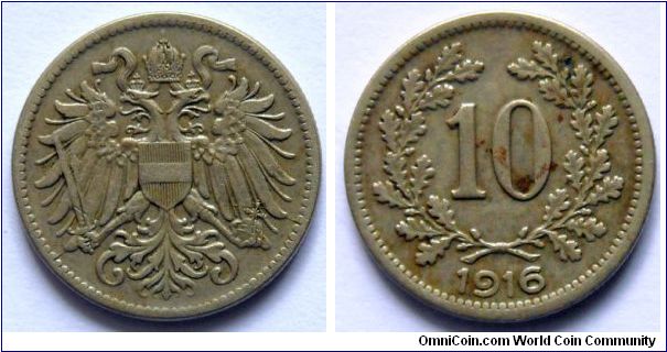 10 heller.
1916