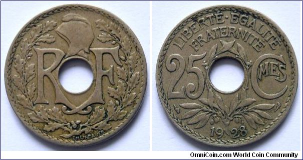 25 centimes.
1928