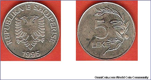 5 leke
double-headed eagle
steel