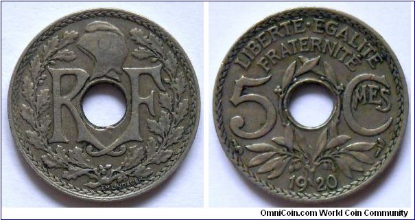 5 centimes.
1920