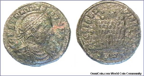 Constantine II Caesar 337-340 AD,
CONSTANTINVS IVN NOBC, CONSTANTINI CAES, Campgate SMH (Thessalonica mint)