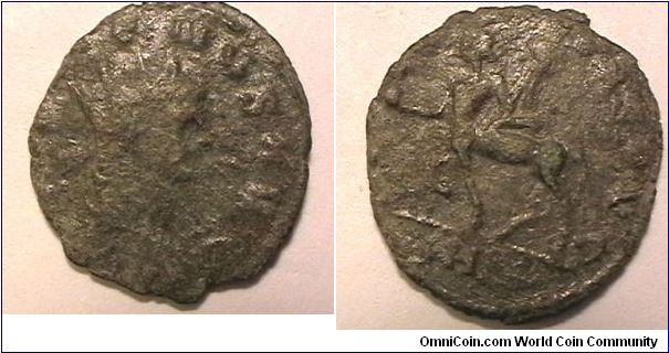 Emperor Gallienus,

IMP GALLIENVS AVG,

centaur standing left holding globe and club