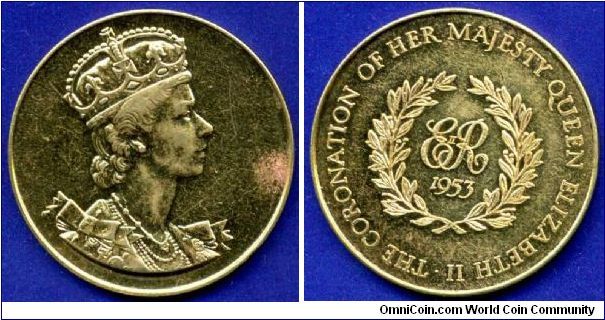 Elizabeth II Coronation token.


Brass.