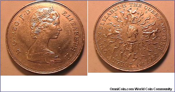 Queen Mothers 80th birthday, copper-nickel