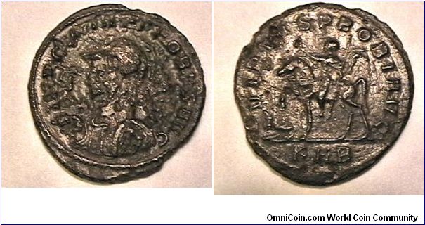 Roman emperor Probus, 276-282 AD,
IMP CM AVR PROBVS AVG, ADVENTVS PROBI AVG, KHB