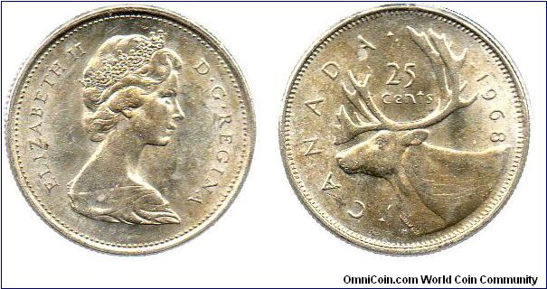 1968 25 cens