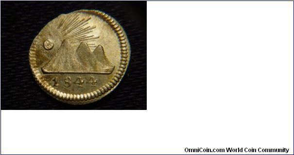 Central America Republic 1/4 Real 1844G
Wide Date.