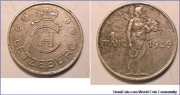 1 Franc, Copper-nickel