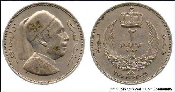 1952 2 Piastres