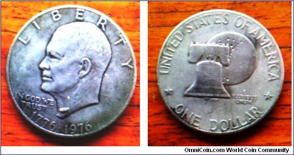 USA Eisenhower 1 Dollar 38mm diameter commemorative coin