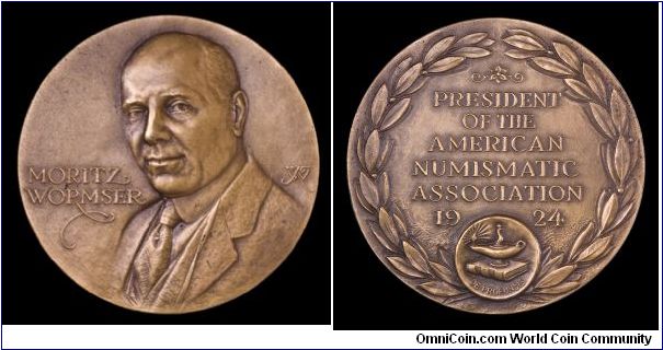 ANA medal honoring President Wormser.