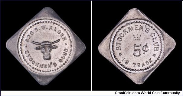 Stockmen's Club, Portland, Oregon. Aluminum, ca. 1955?