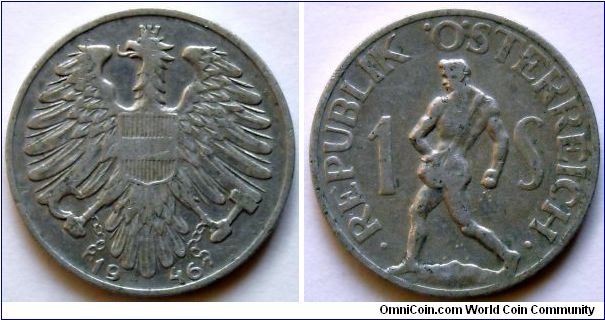 1 schilling.
1946, Aluminum