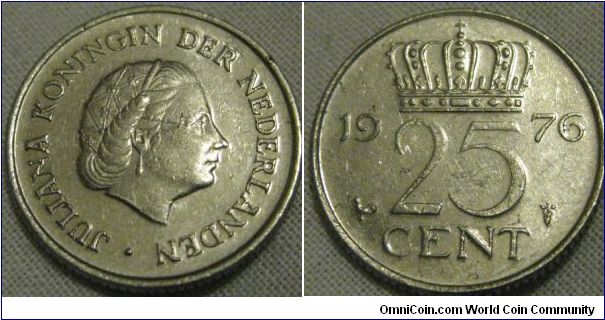 1976 25 cent decent grade