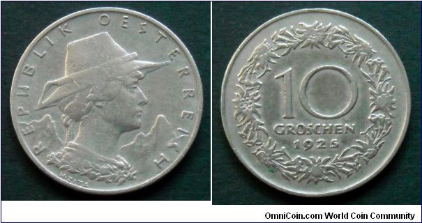 10 groschen.
1925