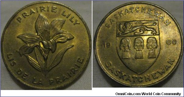 saskatchewan, token from shell garages. prairy lilly