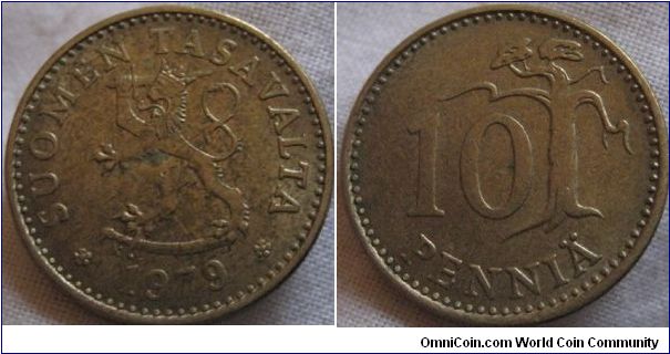 10 pennia 1979, decent grade