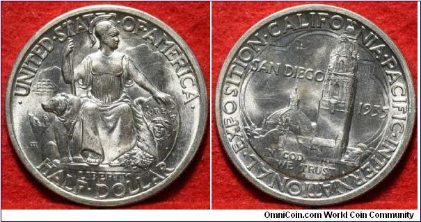 1935-S mint San Diego Commemorative half $
