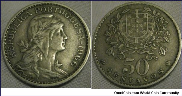 1966 50 centavos, EF grade.