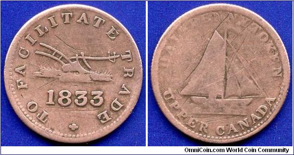 Half Penny Token.
Upper Canada (Ontario).


Cu.