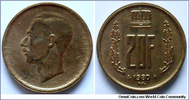 20 francs.
1980