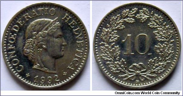 10 rappen
1992 (B)