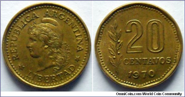 20 centavos.
1970