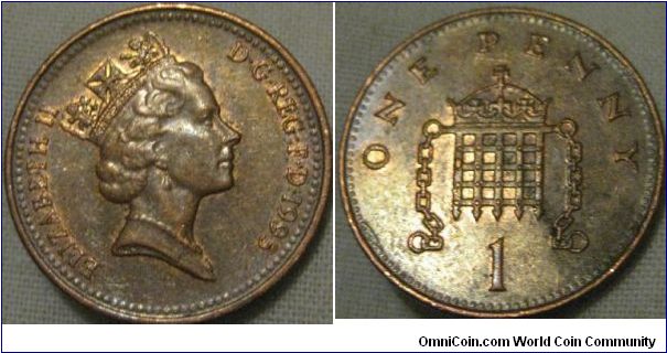 EF 1995 penny, change find