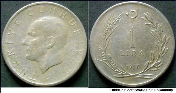 1 lira.
1957