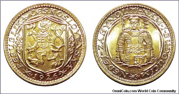 CZECHOSLOVAKIA (REPUBLIC)~1 Dukat 1926.