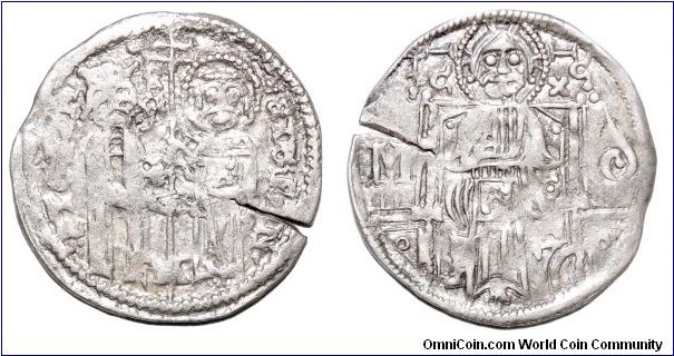 SERBIA (1st KINGDOM)~AR Dinar 1321-1331 AD. Under King: Stefan Uros III~Decanski.