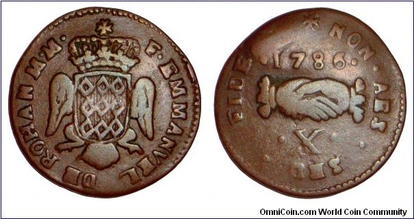 MALTA~10 Grani 1786.