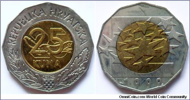 25 kuna.
1999, E.U.