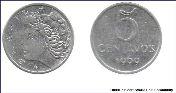 1969 5 centavos