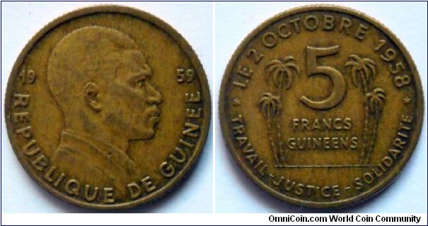 5 francs.
1959