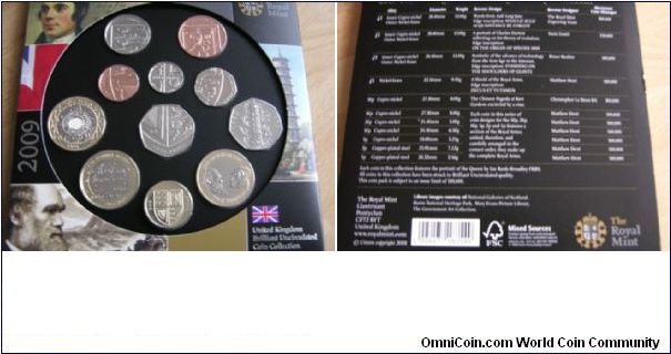 2009 UK Brilliant Uncirculated Coin Set