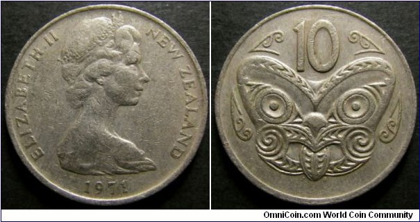 New Zealand 1971 10 cents. Found it circulating in Australia.