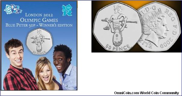 London 2012 Olympic Games: Blue Peter 50p - Winner's Edition