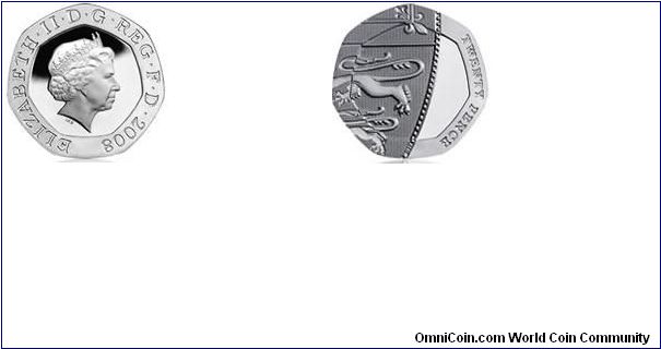 2008 United Kingdom 20 Pence