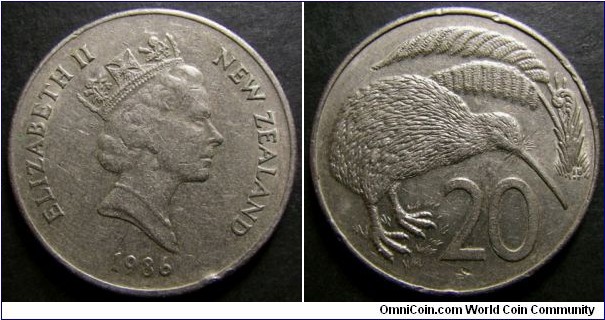 New Zealand 1986 20 cents. Found it circulating in Australia.
