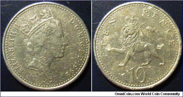 UK 1992 10 pence. Found it circulating in Australia.