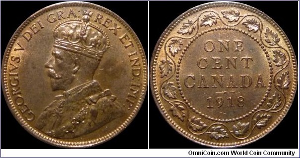 ~SOLD~ Canada 1 Cent 1918