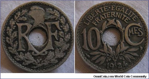 1924 10 centimes