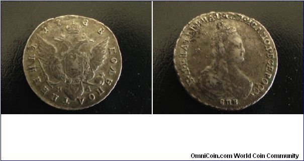 25KOPECKS(POLUPOLTINNIK) 1788