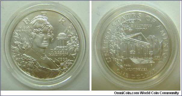 1999-P one dollar - USA - Subject: Dolley Madison