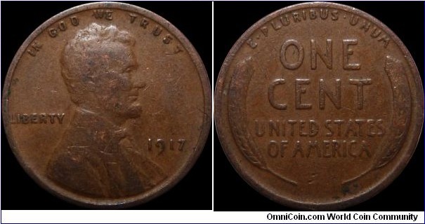 USA 1 Cent 1917