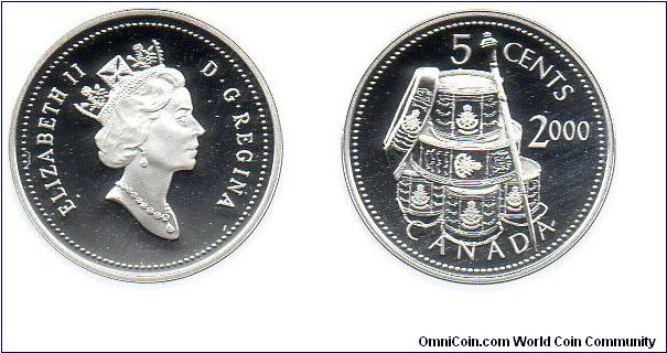 2000 silver 'nickel' - Les Voltigeurs 
http://en.wikipedia.org/wiki/Les_Voltigeurs_de_Quebec