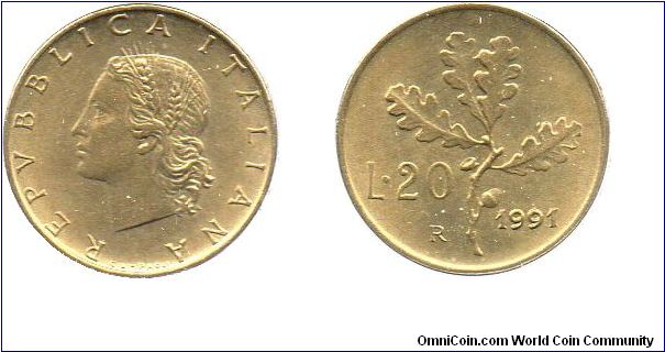 1991 20 Lire