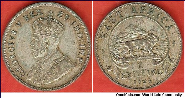 1 shilling
George V by E.B. MacKennal
0.25 silver
British Royal Mint
